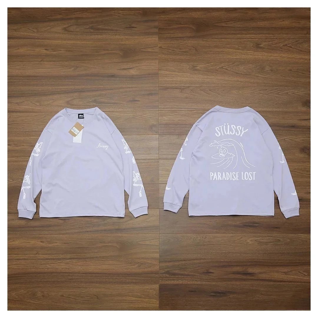 Stussy Paradise Lost Wave Skull Long Sleeve T-Shirt photo 3