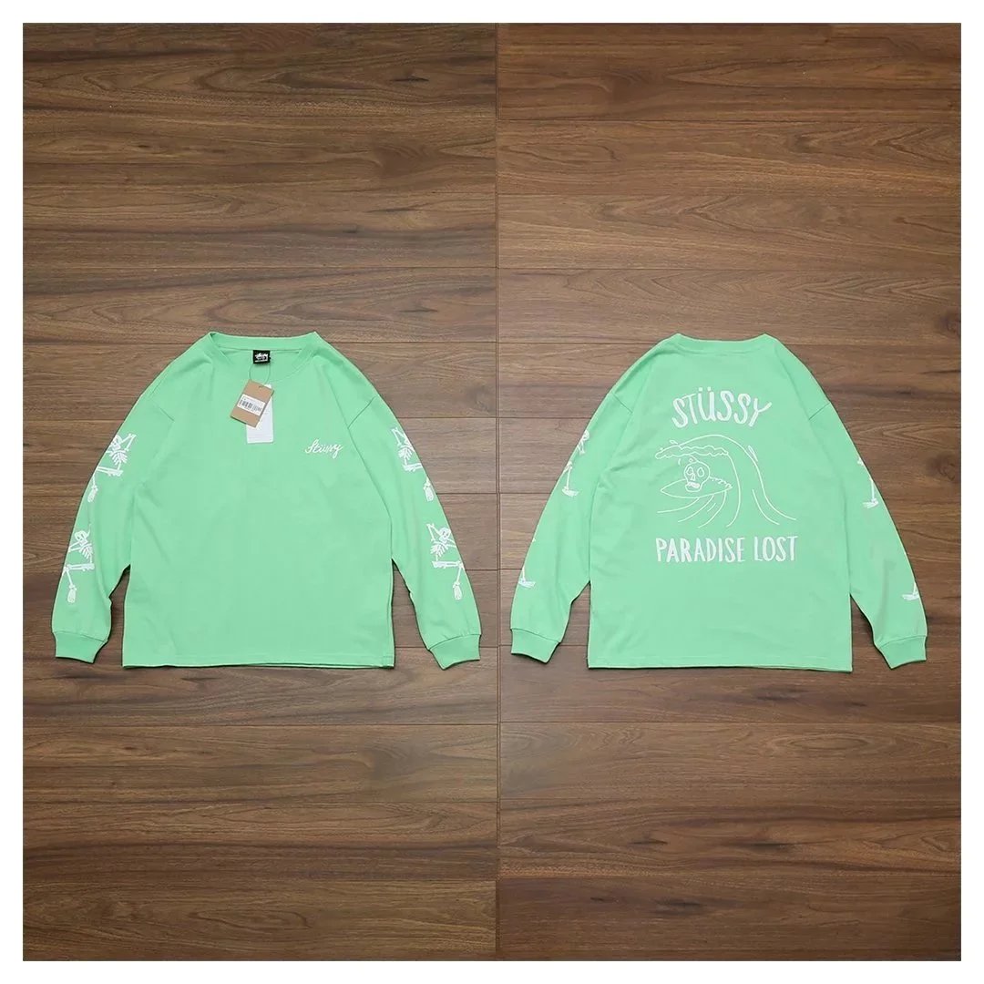 Stussy Paradise Lost Wave Skull Long Sleeve T-Shirt photo 4