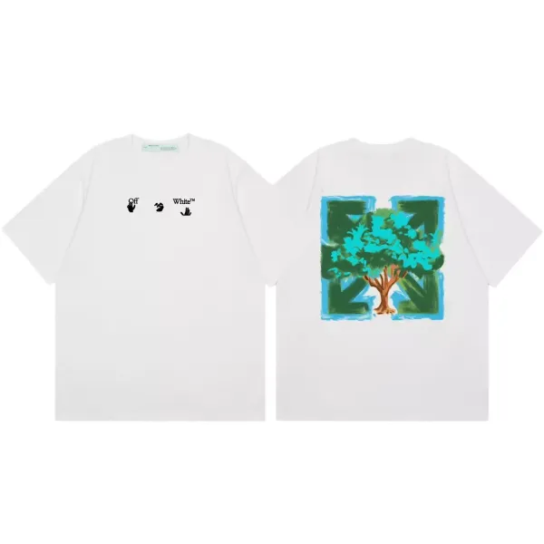 Off-White Tree Print T-Shirt White - 1