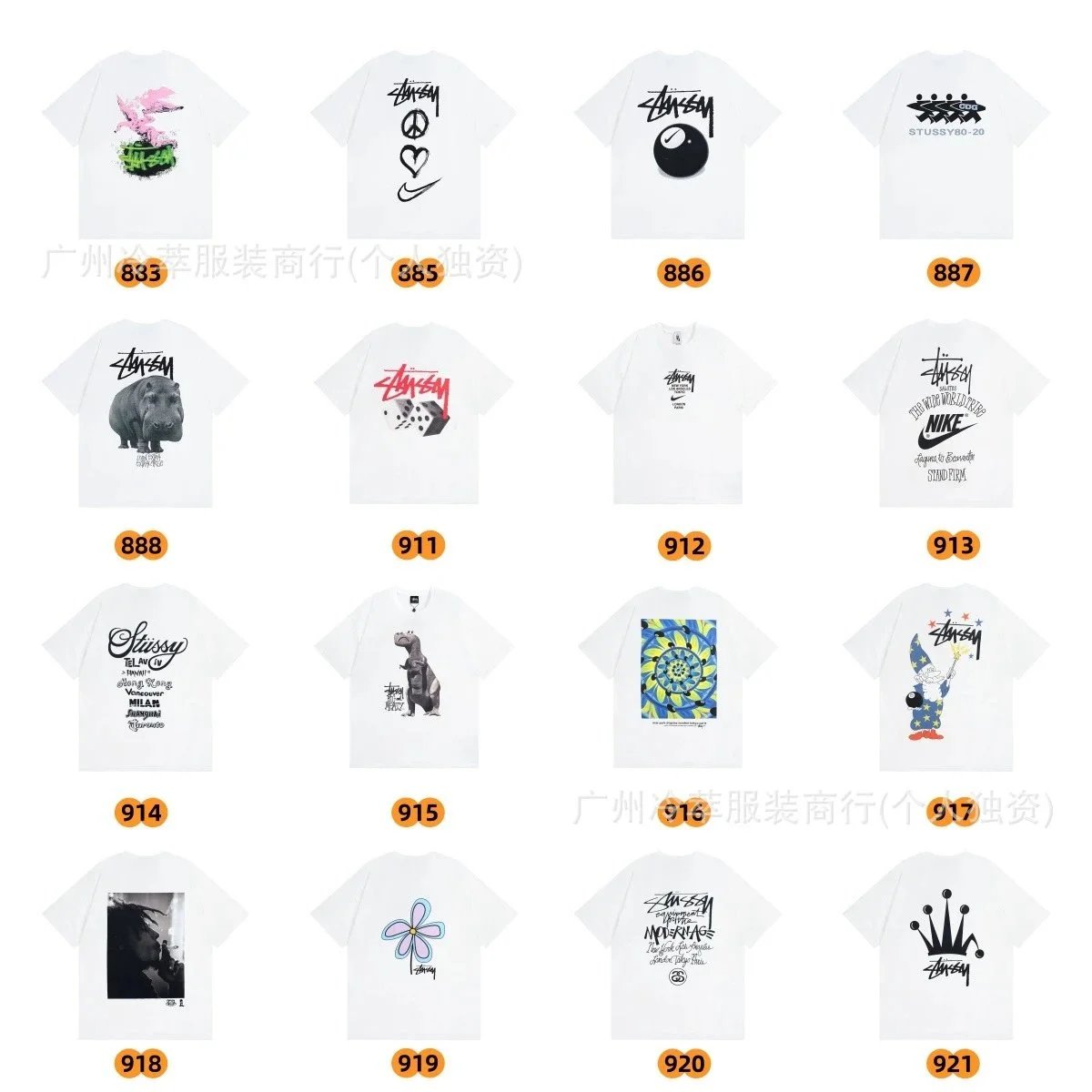 Stüssy T-Shirts Graphic Print Short-Sleeve T-Shirt image 2