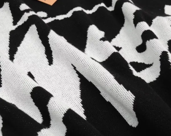 Stussy Oversized Logo Knit Sweater Black - 8