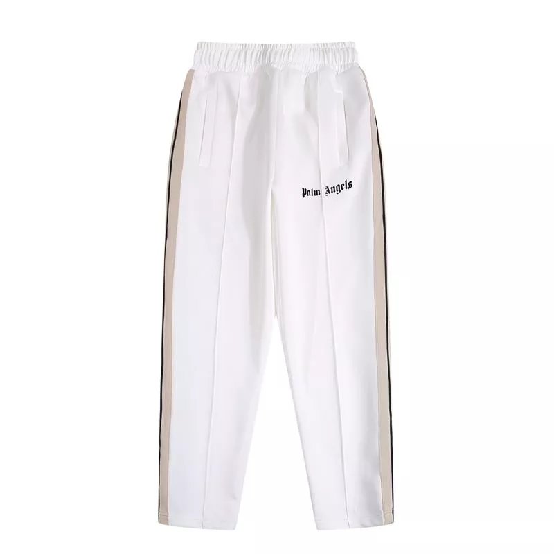 Palm Angels Track Jacket White Beige Stripe Outerwear - 25