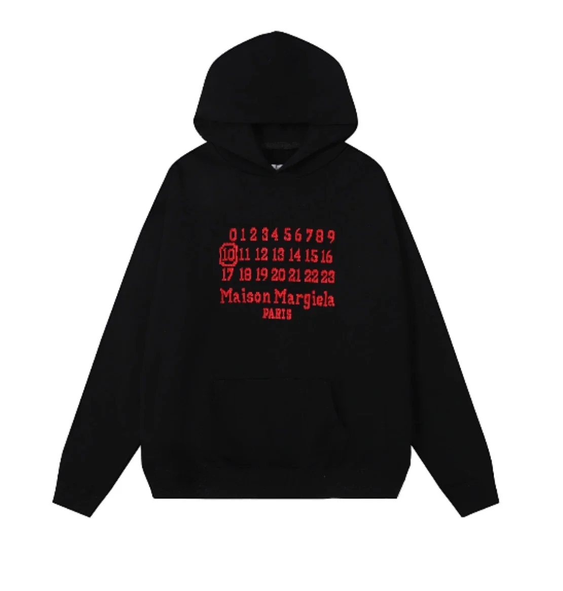 MM6 Autumn and Winter Loose Jacket Casual Hooded Sweatshirt Trendy Print product image