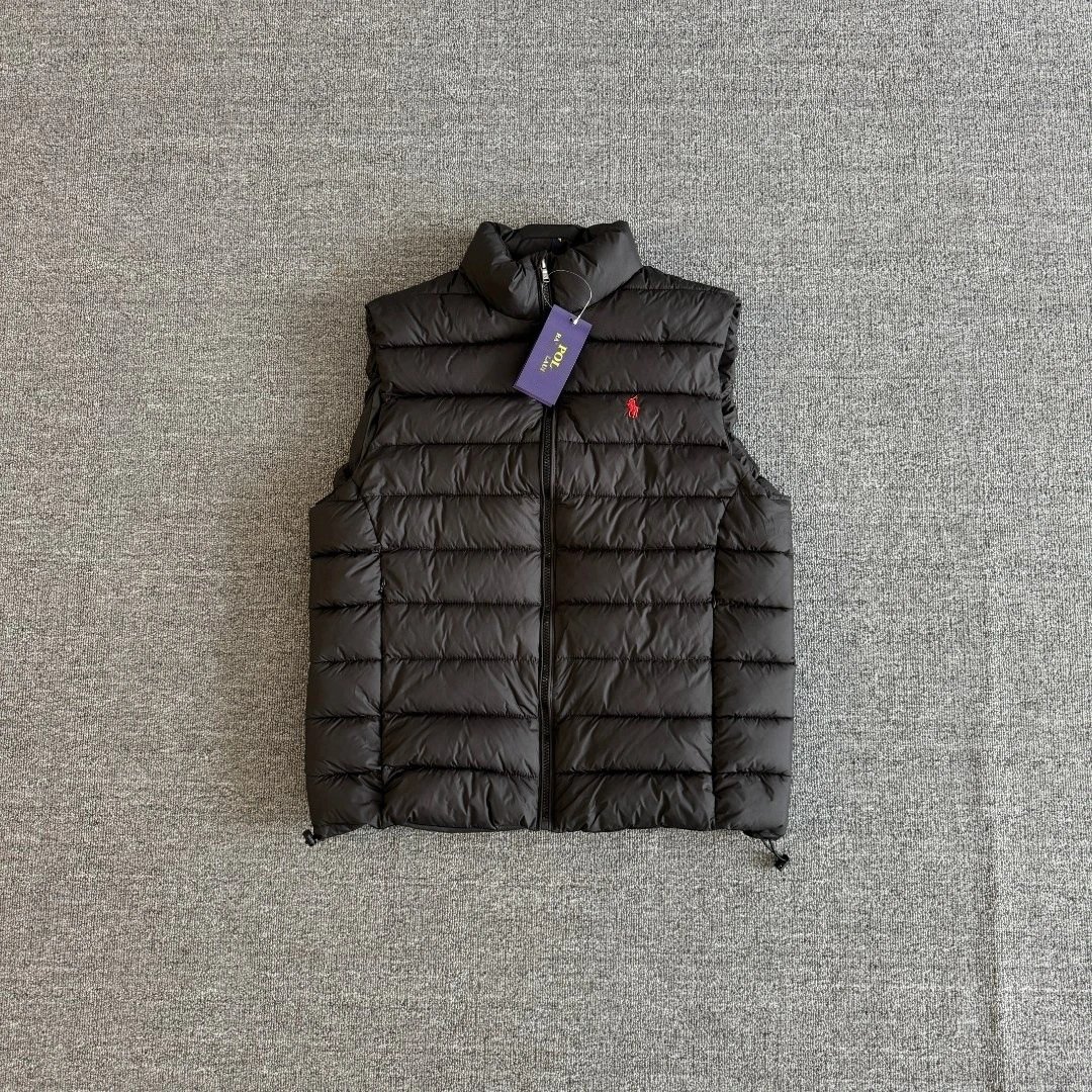 Quilted Embroidered Stand Collar Vest photo 3