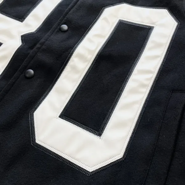Stüssy 80 Varsity Jacket Black - 15