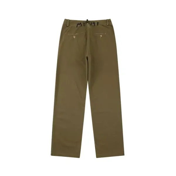 Palm Angels Logo Waistband Pants Army Green - 8