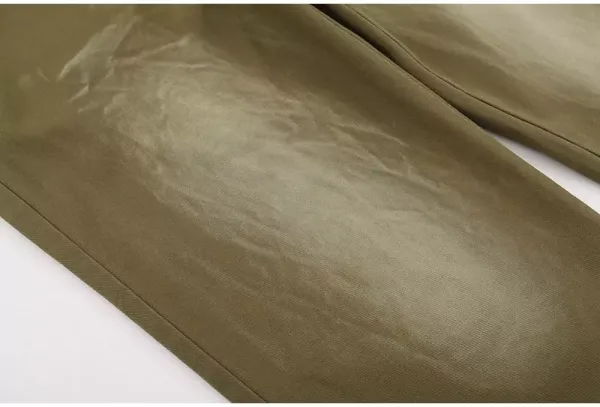 Palm Angels Logo Waistband Pants Army Green - 12