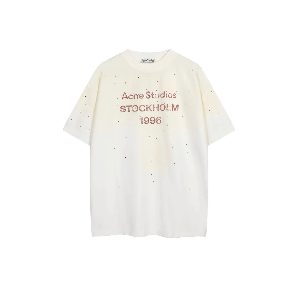 Acne Studios White Short Sleeve T-Shirt