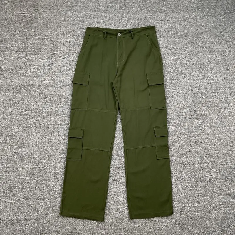 American trendy street work wear straight casual camouflage trousers for men product image
