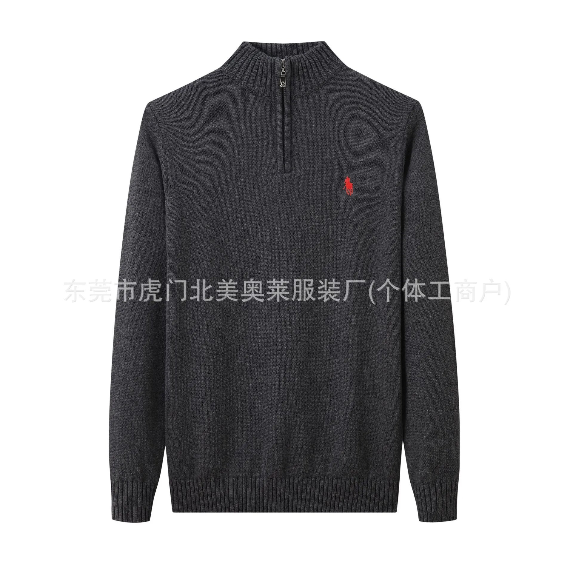 Polo Turtleneck Embroidered Knit Sweater photo 7
