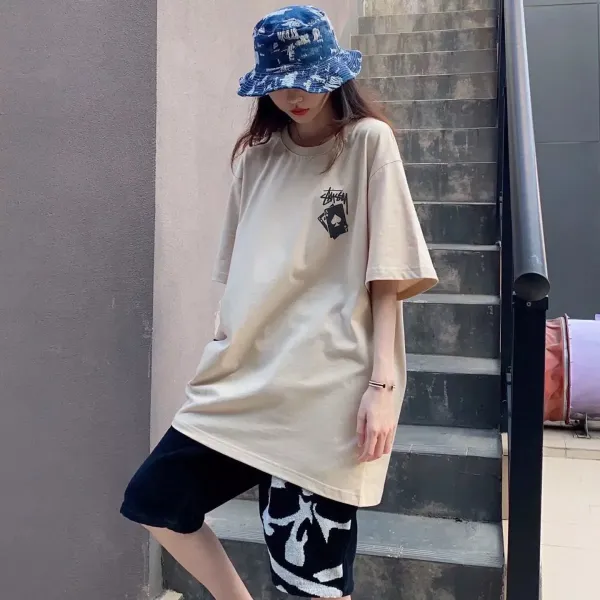 Stussy S.H.A.W.N. 1980 Santa Monica Oversized T-Shirt Beige - 7