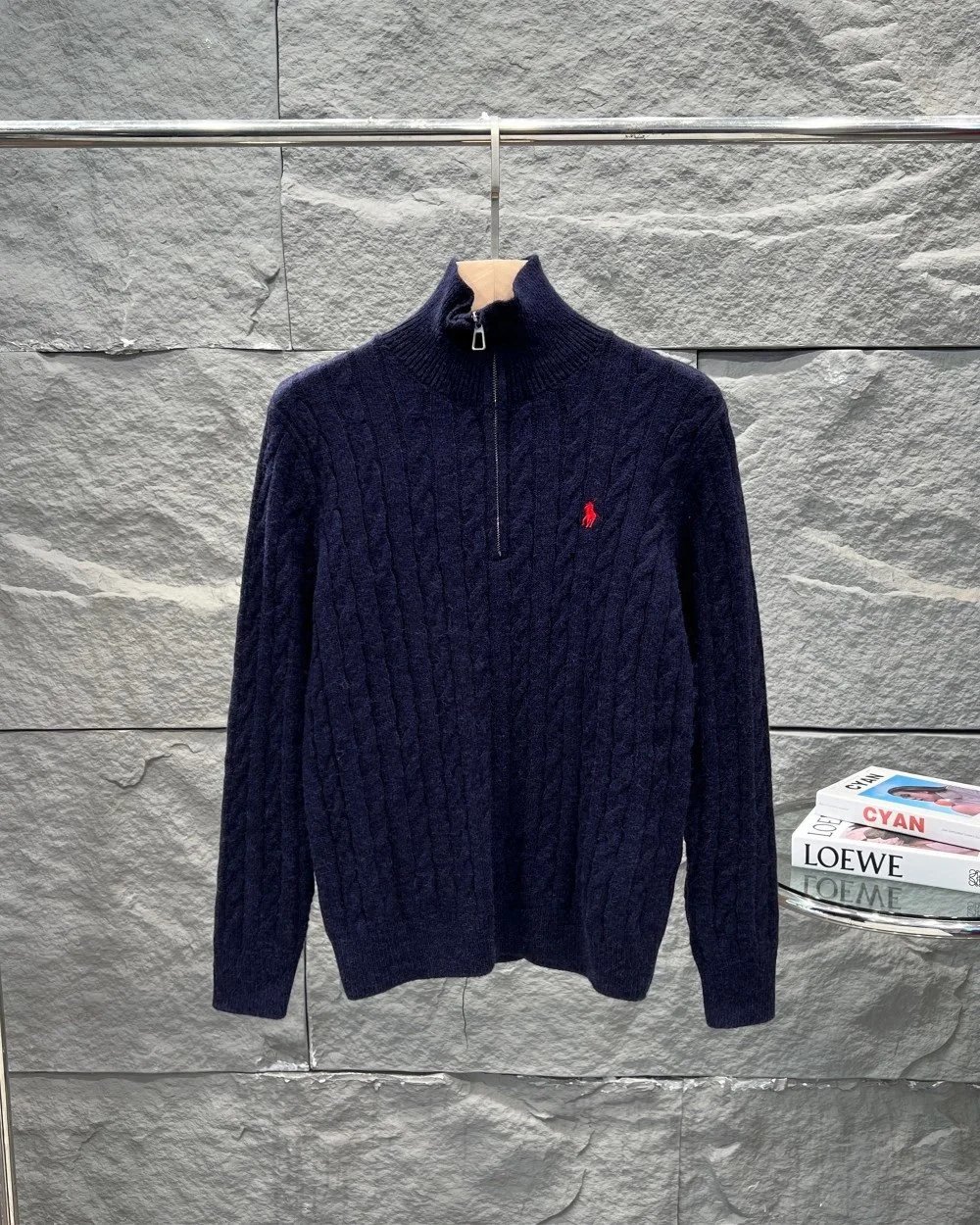 Classic Logo Embroidered Knit Sweater photo 3