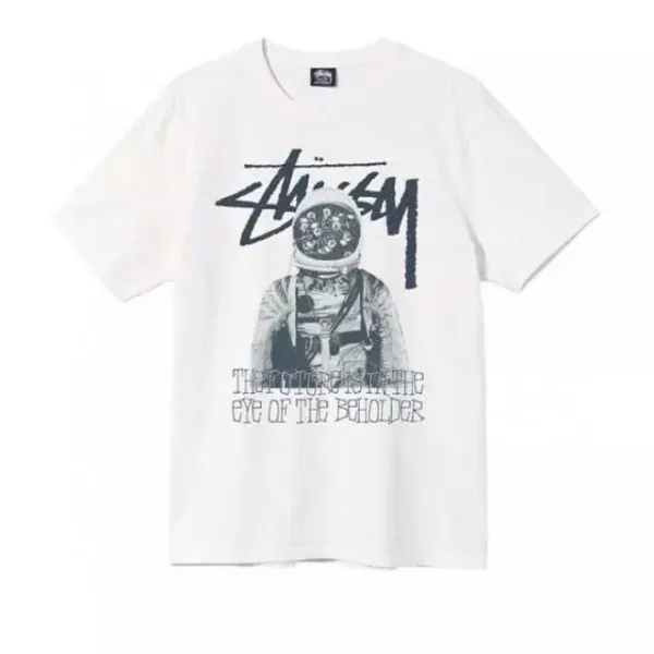 Stussy Astronaut Graphic T-Shirt White - 1