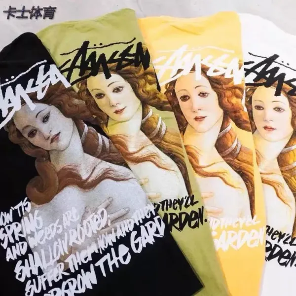 Stussy Stüssy Venus Print Blue T-Shirt T-Shirts - 10