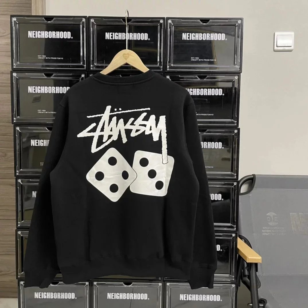 Stussy Dice Crew Neck Long Sleeve Hoodie photo 2