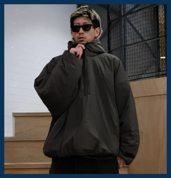 Unidentified Technical Hooded Windbreaker Olive Green Outerwear - 7