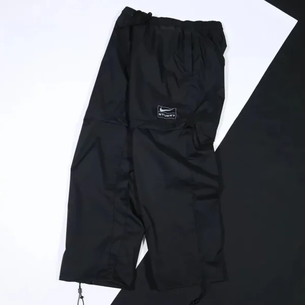 Stussy x Nike Convertible Windbreaker Pants Black - 3