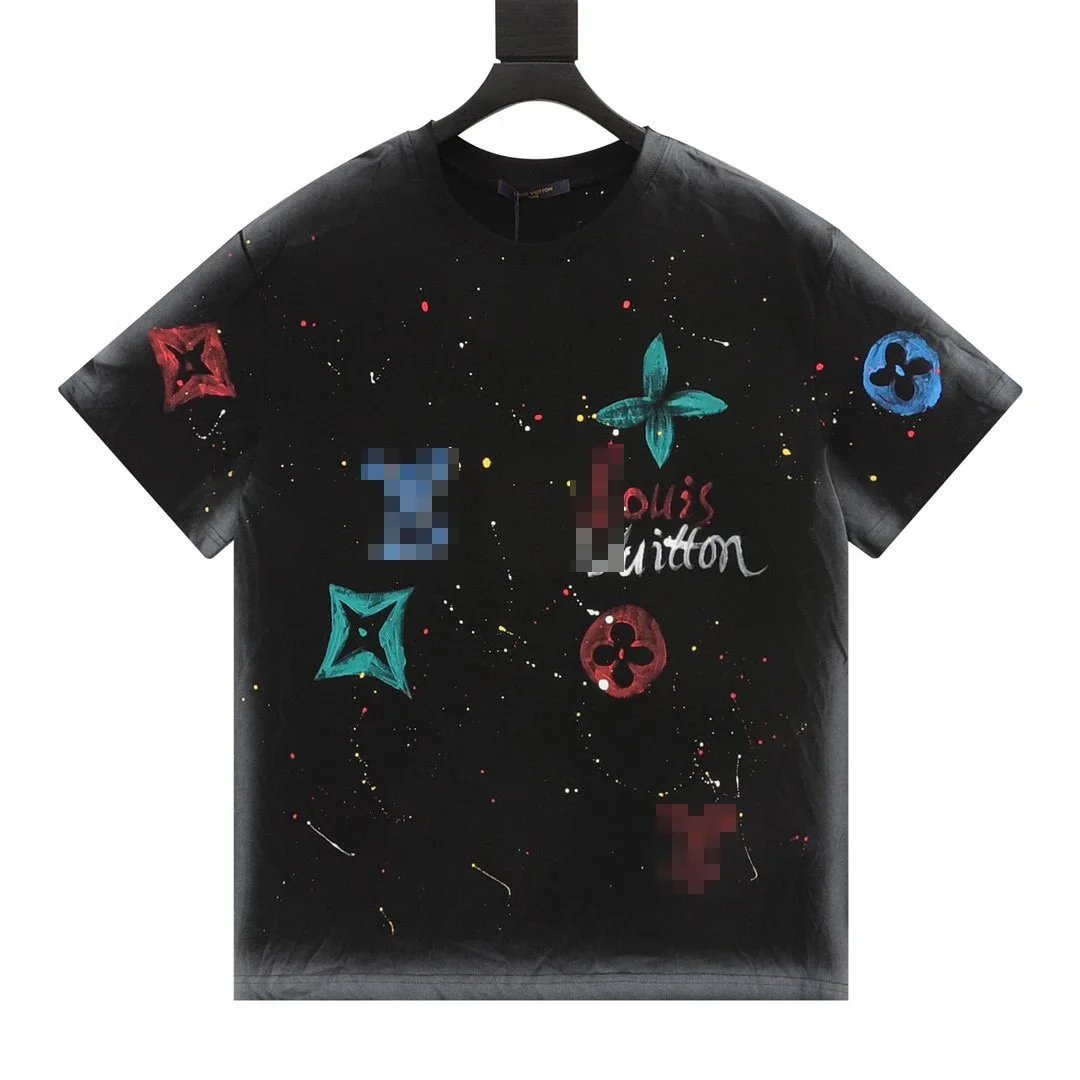 Washed Hand-Drawn Crew Neck T-Shirt photo 5