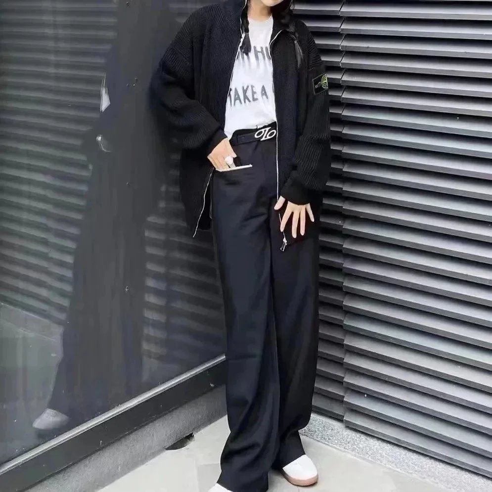 Solid Color Knit Cardigan photo 2