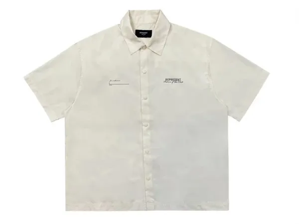 Represent Short-Sleeve Work Shirt Off-White - 1