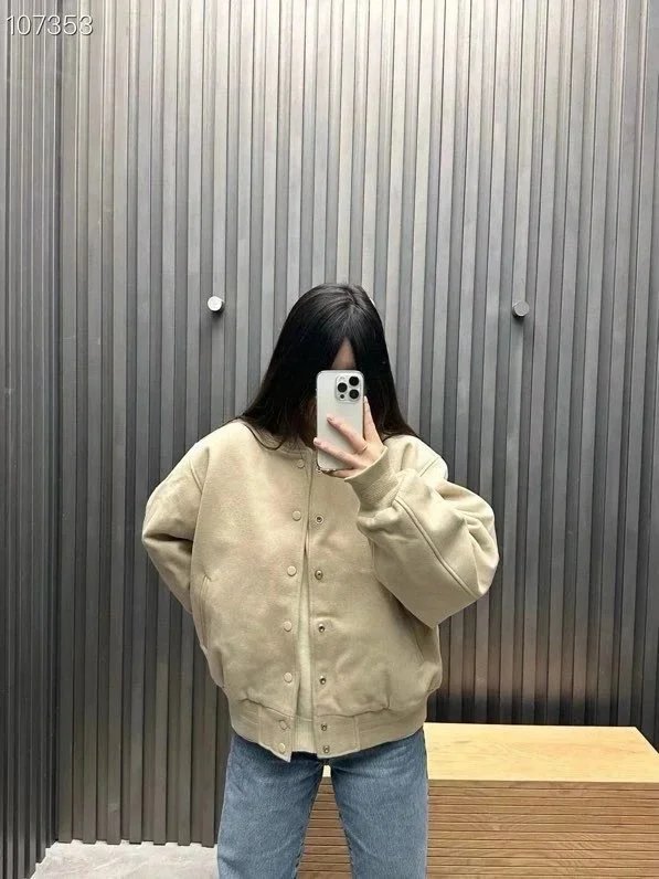 Stussy Varsity Jacket Beige Outerwear - 9