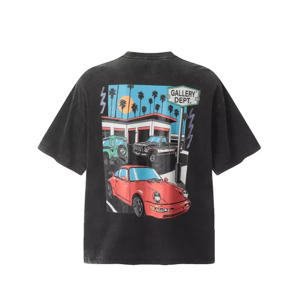 Gallery Dept Odept Drave Graphic Print T-Shirt Black - 6