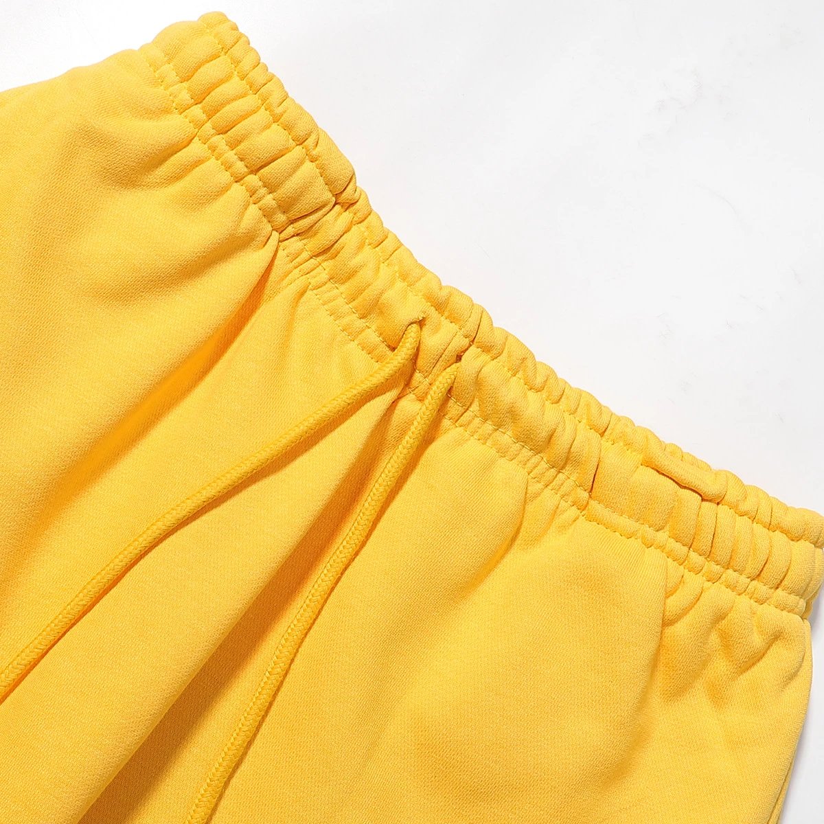 Design Flame Print Yellow Sweatpants - 27