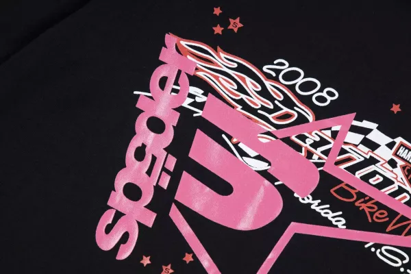 SP5DER 2008 Bike Week Graphic Print White T-Shirt - 14