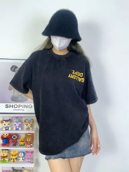 Gallery Dept. Acid Wash Black T-Shirt - 15