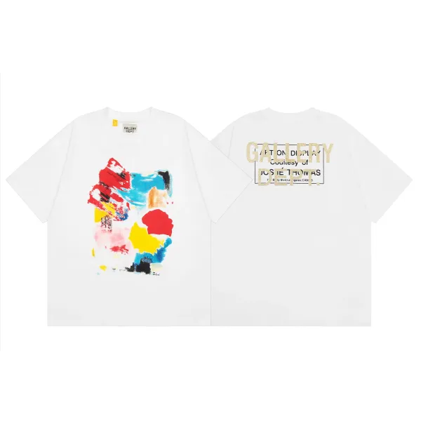 Gallery Dept x Josie Thomas Abstract Print Oversized T-Shirt White - 1