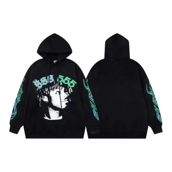 SP5DER Graphic Print Oversized Hoodie Beige - 7