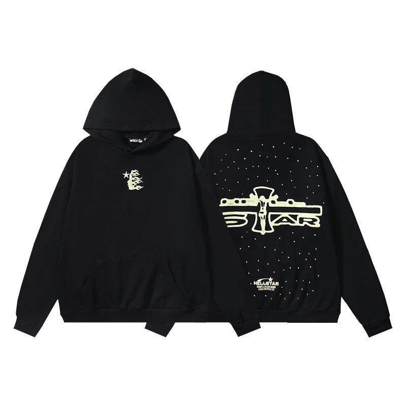 Hellstar Letter Gradient Fleece Hoodie photo 7