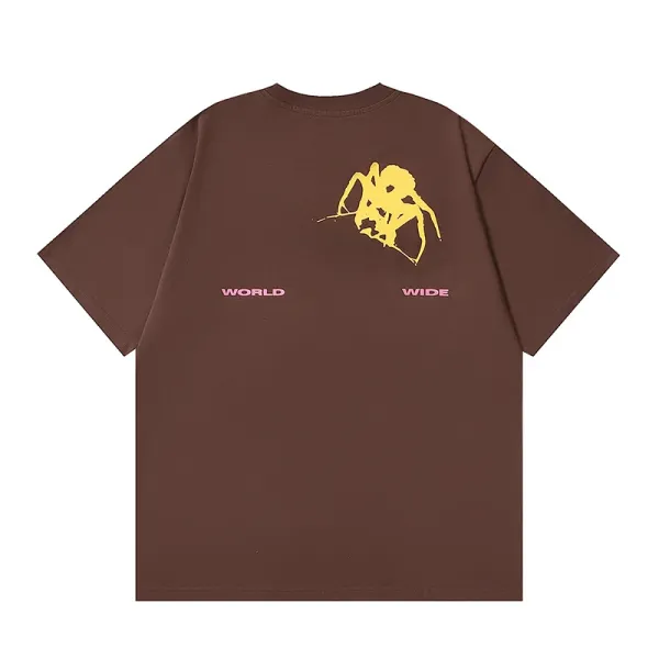 Design World Wide Graphic Print Brown T-Shirt - 6