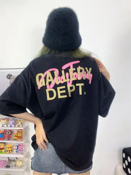 Gallery Dept. Acid Wash Black T-Shirt - 8