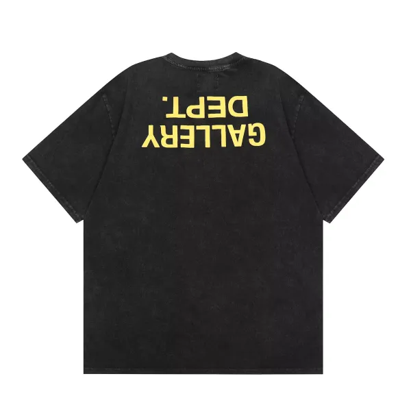 Gallery Dept. Acid Wash Black T-Shirt - 14