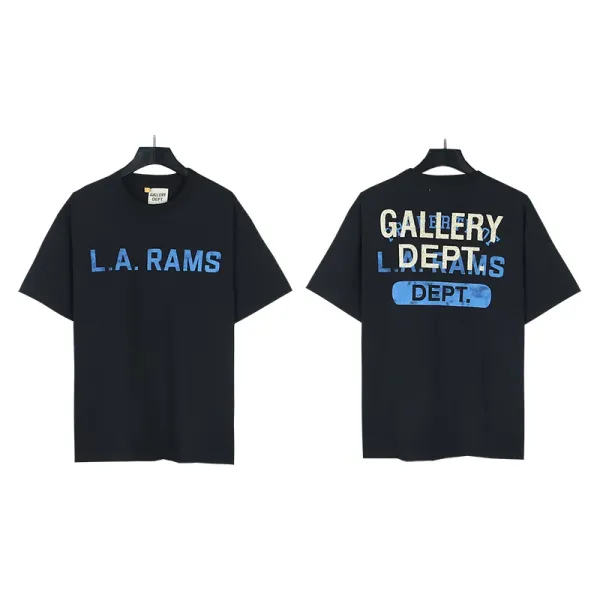 Gallery Dept L.A. Rams Graphic T-Shirt Black - 1