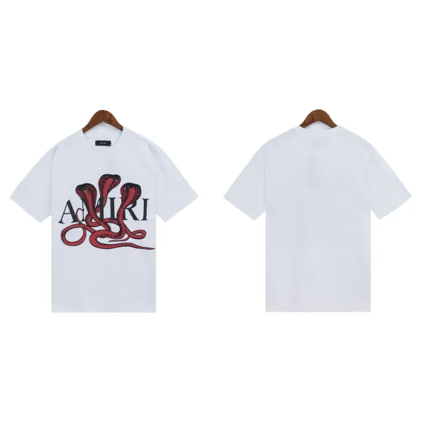 Amiri Snake Logo Graphic T-Shirt White - 1