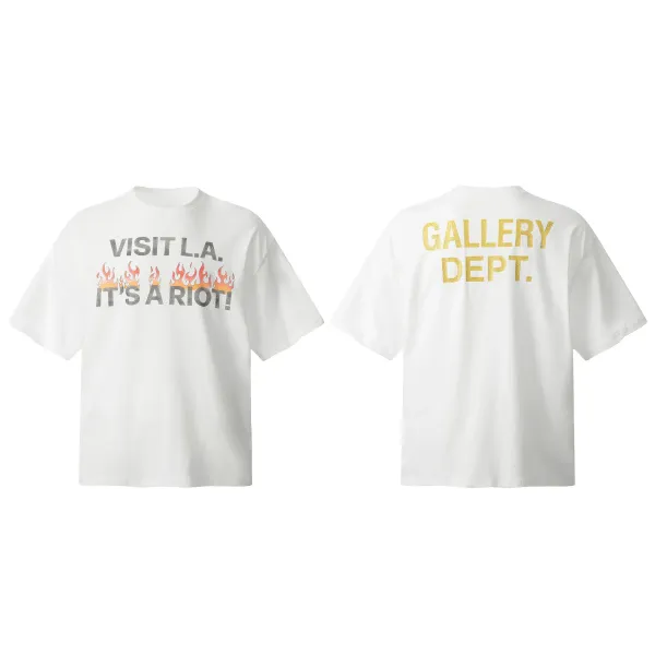Gallery Dept Skeleton Beach Graphic T-Shirt Charcoal Gray - 5