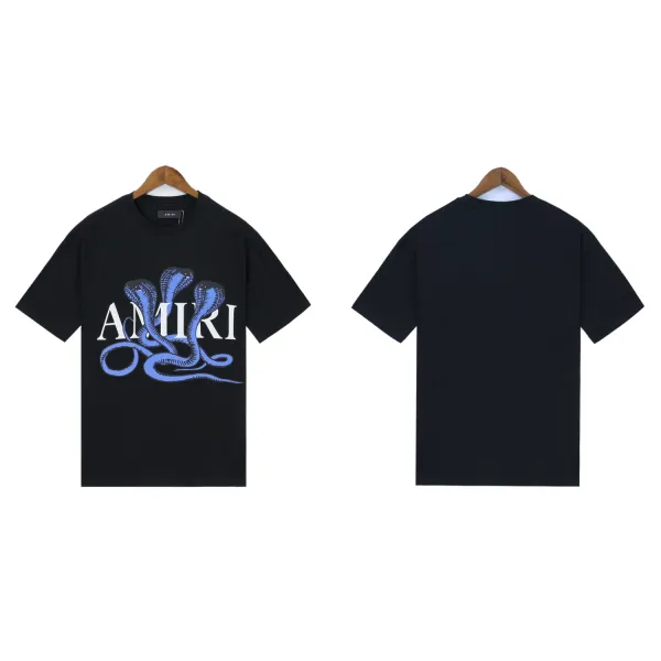 Amiri Snake Logo Graphic T-Shirt Black - 1