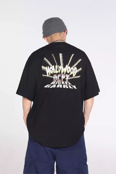 Gallery Dept x Disney Mickey Mouse Vintage Circle Print Black T-Shirt - 23