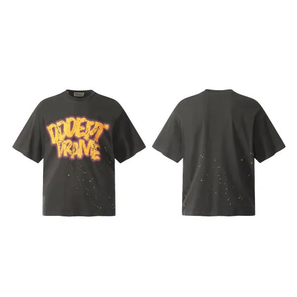 Gallery Dept Odept Drave Graphic Print T-Shirt Black - 1