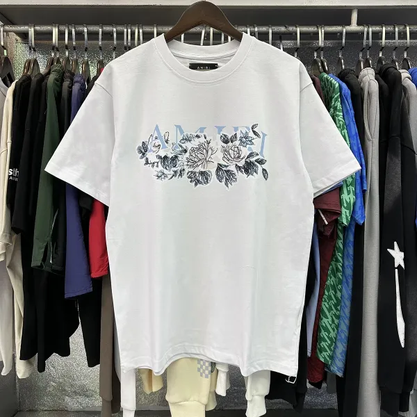 Amiri Bandana Rabbit Logo White T-Shirt - 6