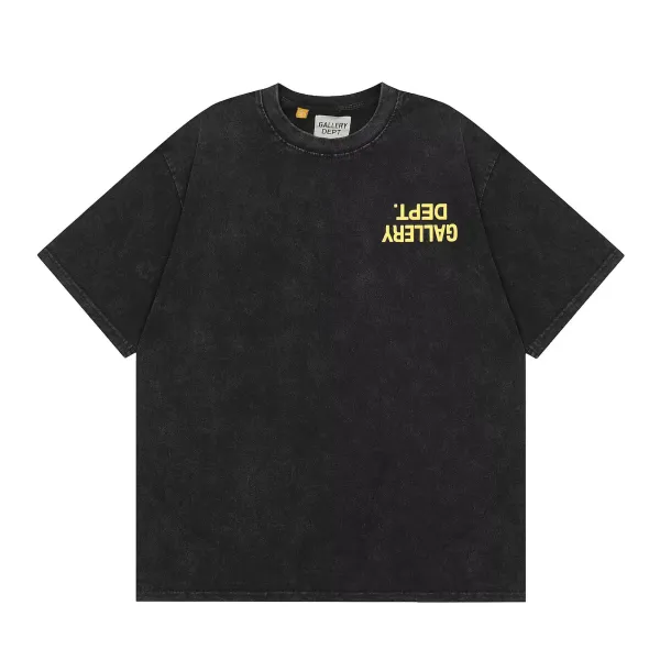Gallery Dept. Acid Wash Black T-Shirt - 13