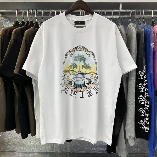 Amiri Bandana Rabbit Logo White T-Shirt - 21