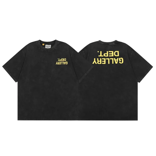 Gallery Dept. Acid Wash Black T-Shirt - 1