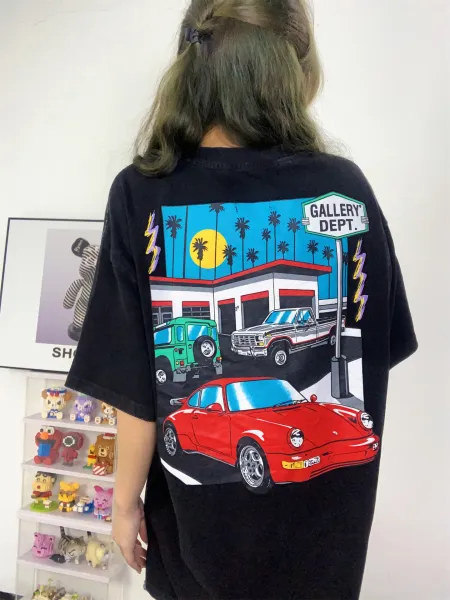 Gallery Dept Tom Green Graphic Washed Black T-Shirt - 39