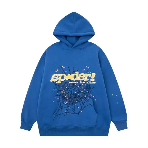 SP5DER Graphic Print Oversized Hoodie Beige - 5