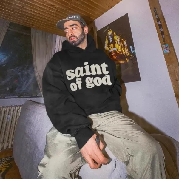Fear of God Essentials Saint of God Black Hoodie - 5