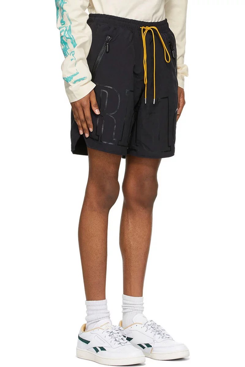 Amiri Los Angeles Graphic Print Swim Shorts Black Swimwear - 20