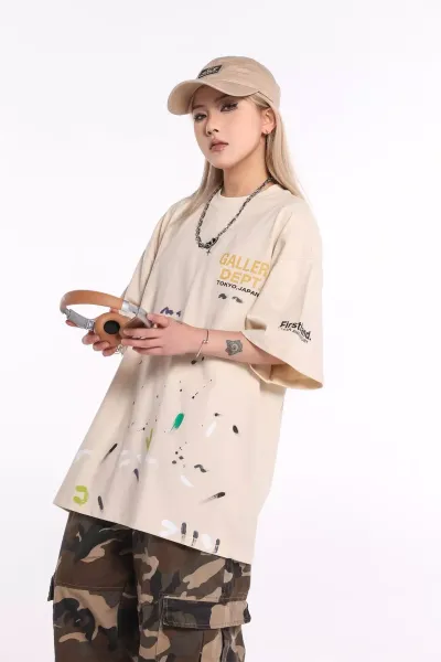 Gallery Dept Odept Drave Graphic Print T-Shirt Black - 49